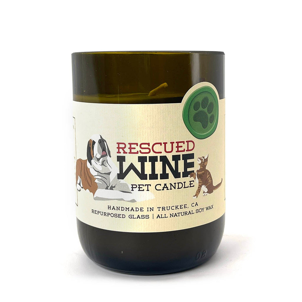 Rescued Wine Calming Pet Candle