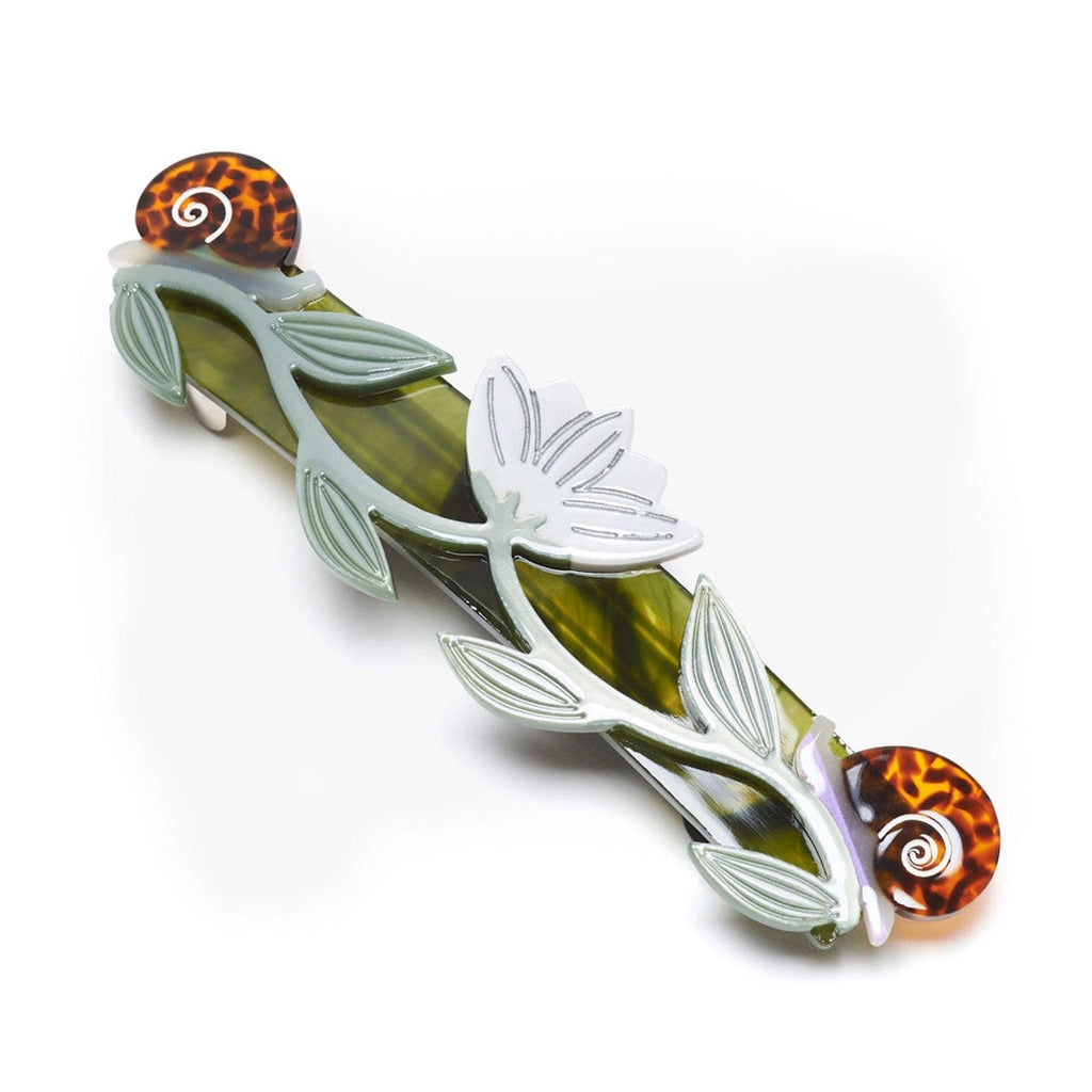 Winona Irene Inventory Snails + Lotus Barrette (5") Winona - Barrettes/Clips