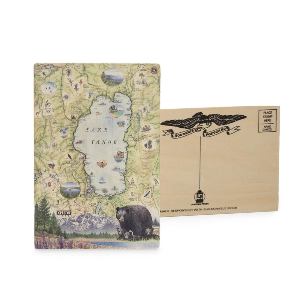 Xplorer Maps Inventory Wood Postcard Xplorer Maps